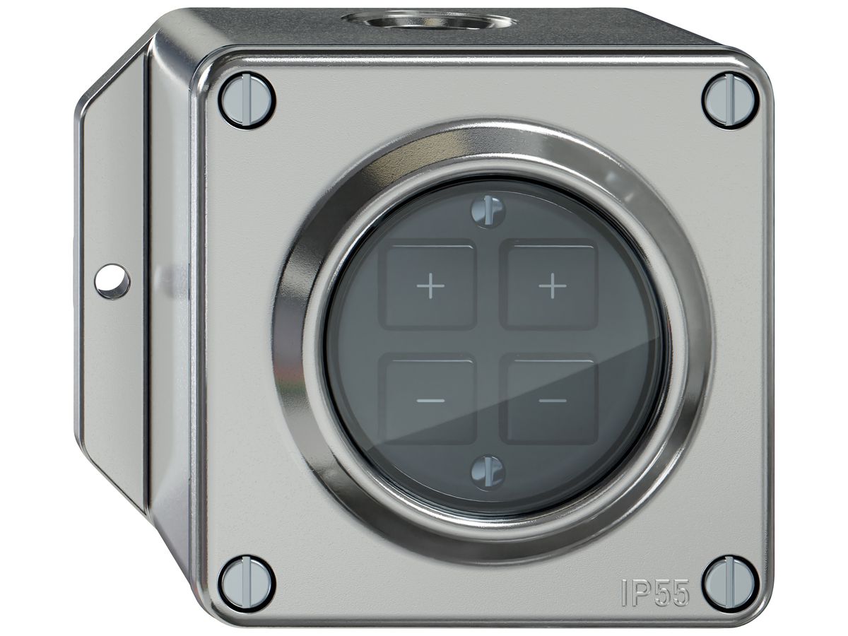 AP-Dimmer Uni-LED ELEMENT Wiser 2K 4T aluminium