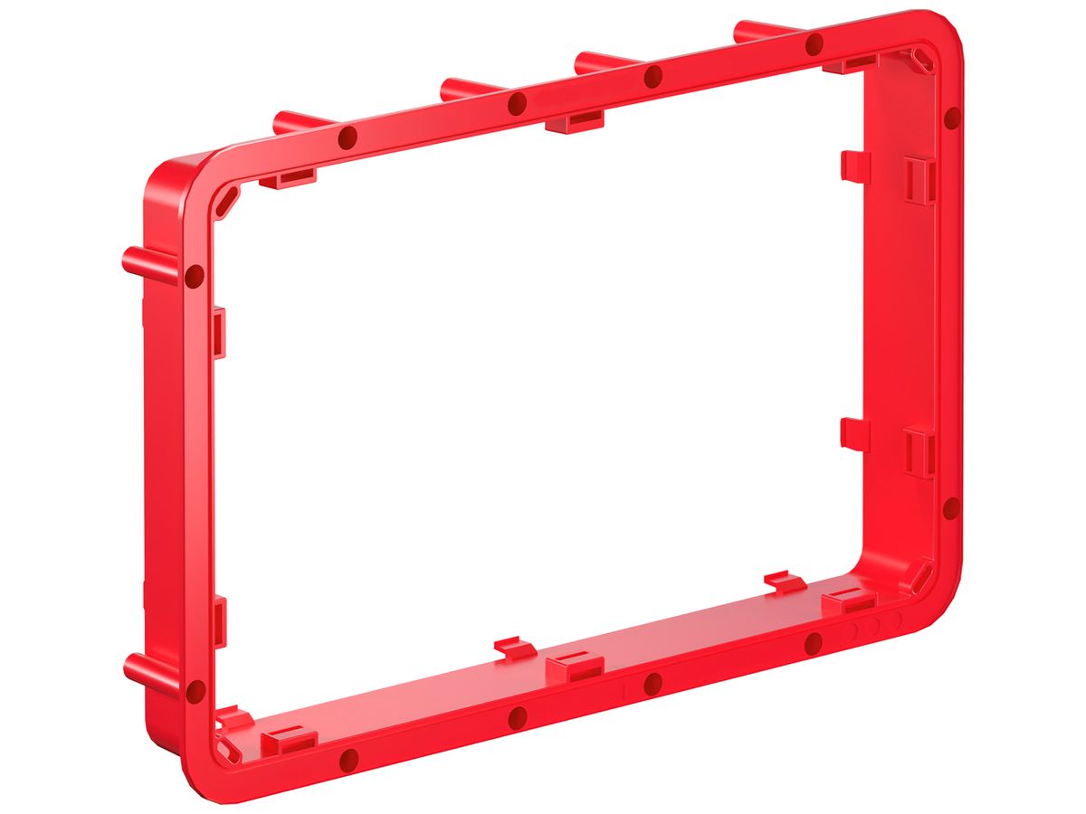Aufsatzrahmen Morach-Technik 50mm zu Schalungskasten 400×260mm rot