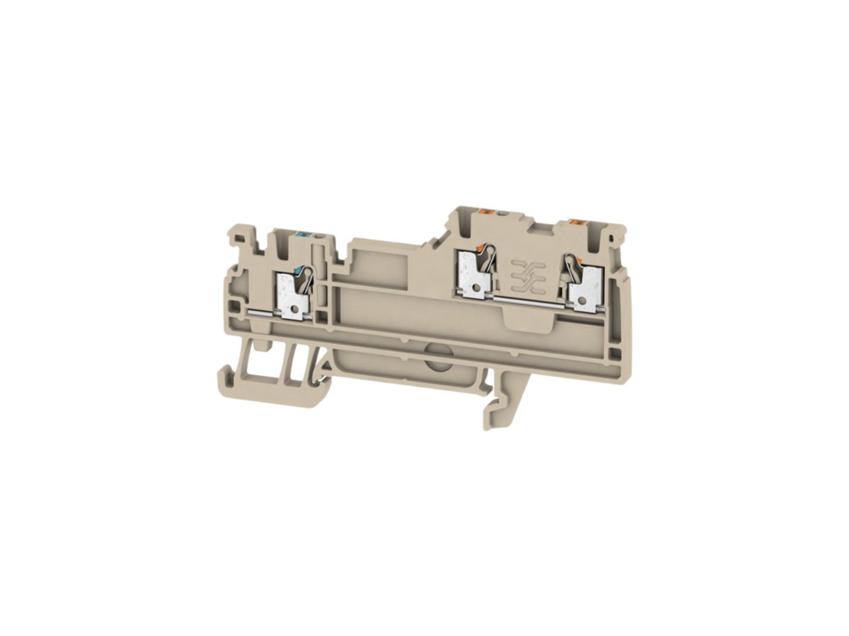 Sensor-/Aktor-Reihenklemme Weidmüller AIO21 SO PUSH IN 1.5mm² beige