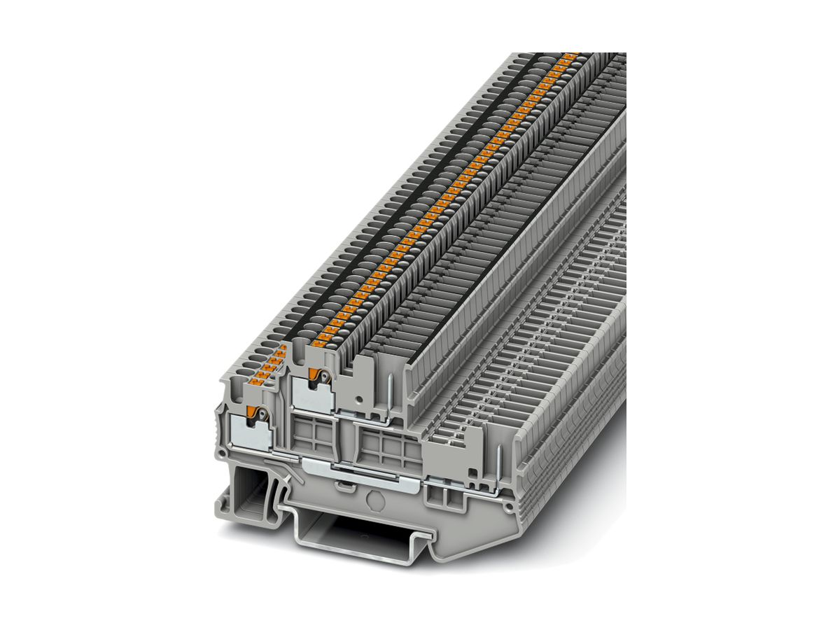 Doppelstockklemme 0.14…1.5mm² grau Steckanschluss PTTB 1.5/S/2P-PV