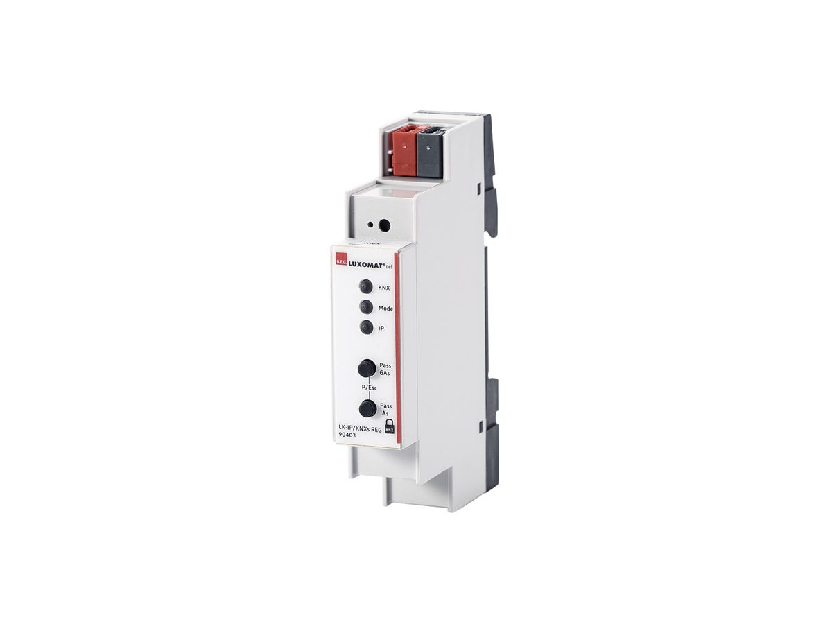 REG-Linienkoppler KNX/IP Luxomat LK-IP/KNXs, KNX Secure, RJ45