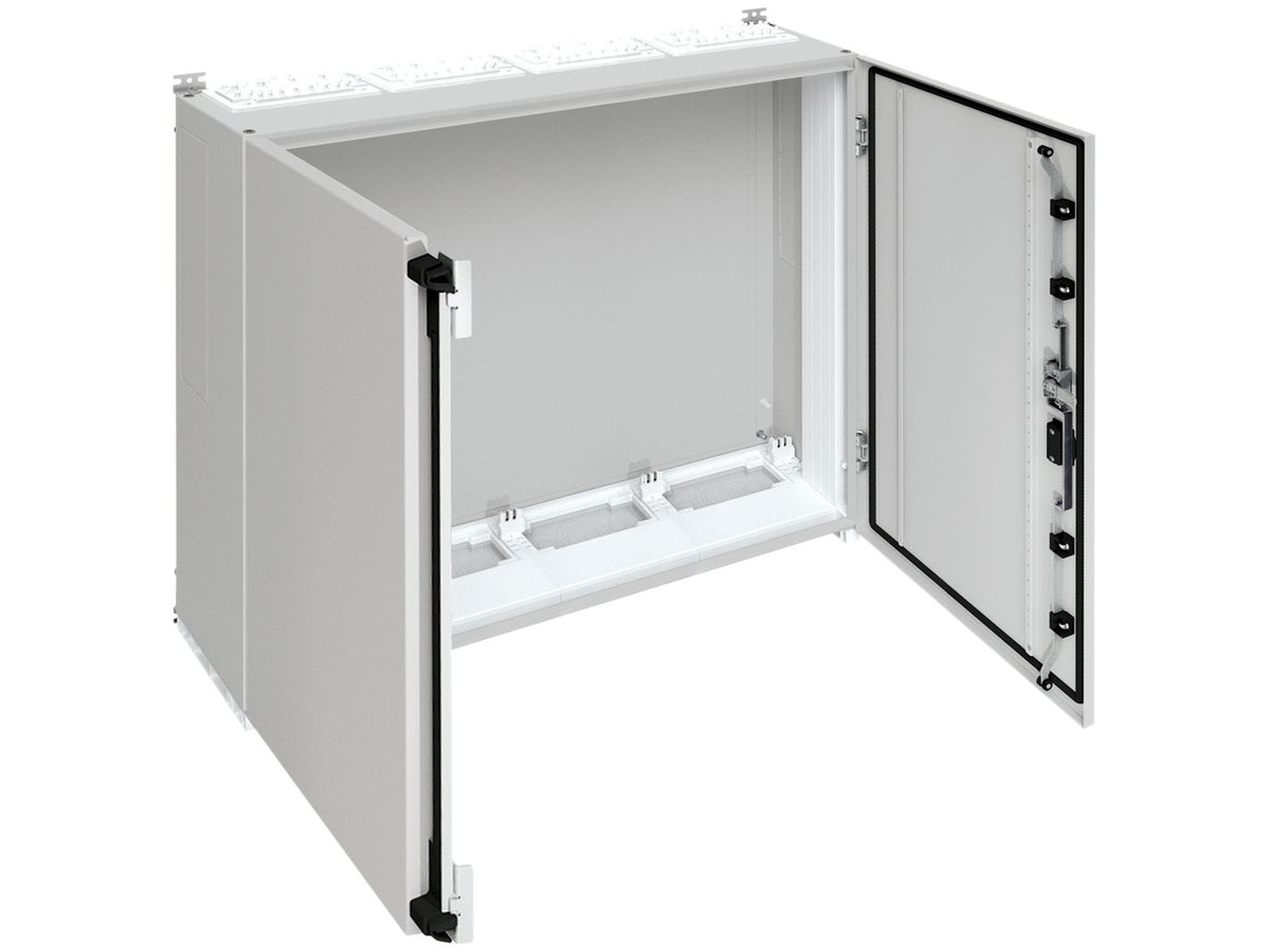 Wandschrank Hager univers mit Volltür SK I IP55 950×1050×275mm RAL 7035