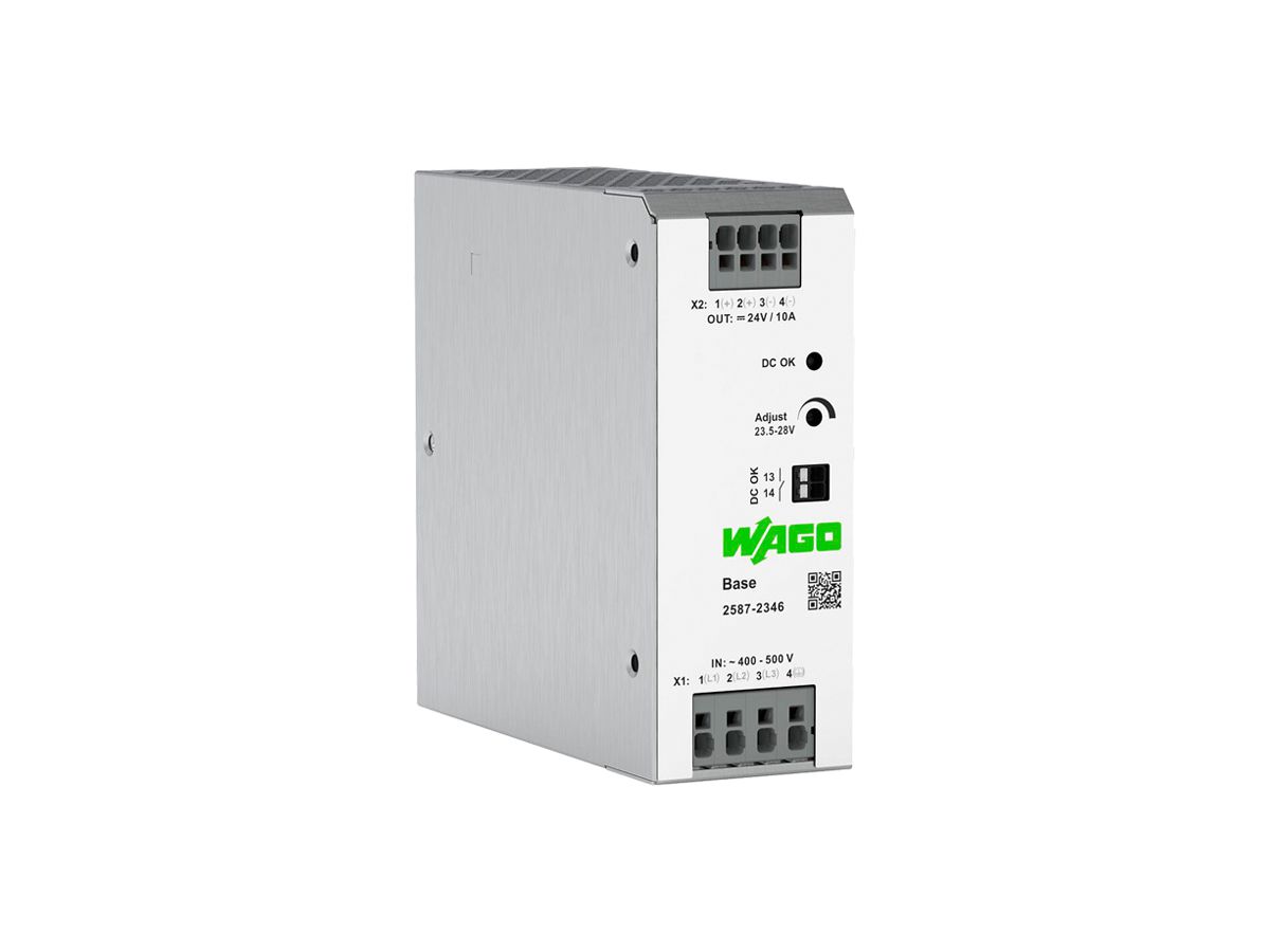 EB-Stromversorgung WAGO IN:400V OUT:24V 10A 240W