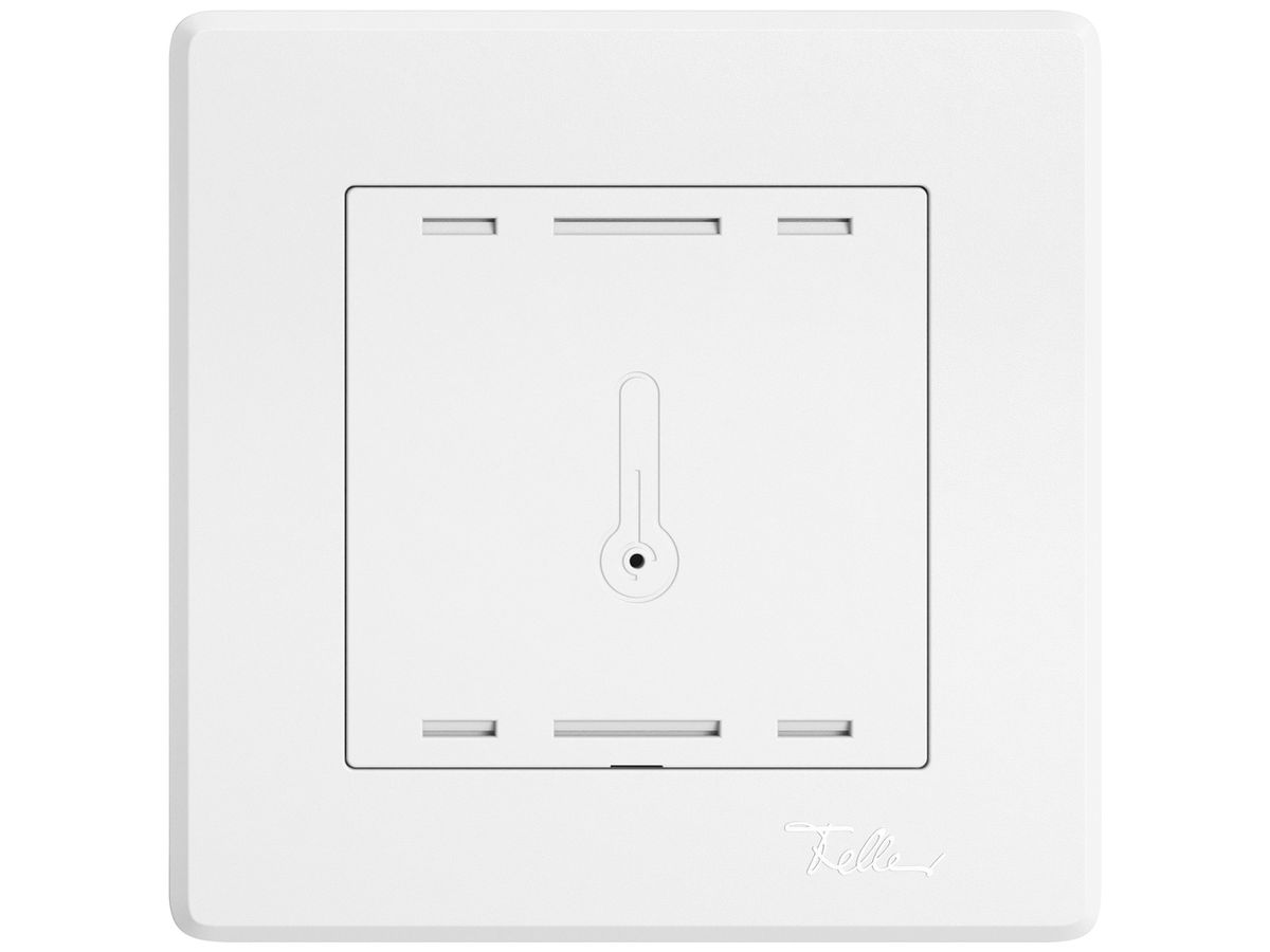 UP-Bedienaufsatz zu Raumtemperatursensor EDIZIO.liv Wiser SNAPFIX® 96×96mm ws