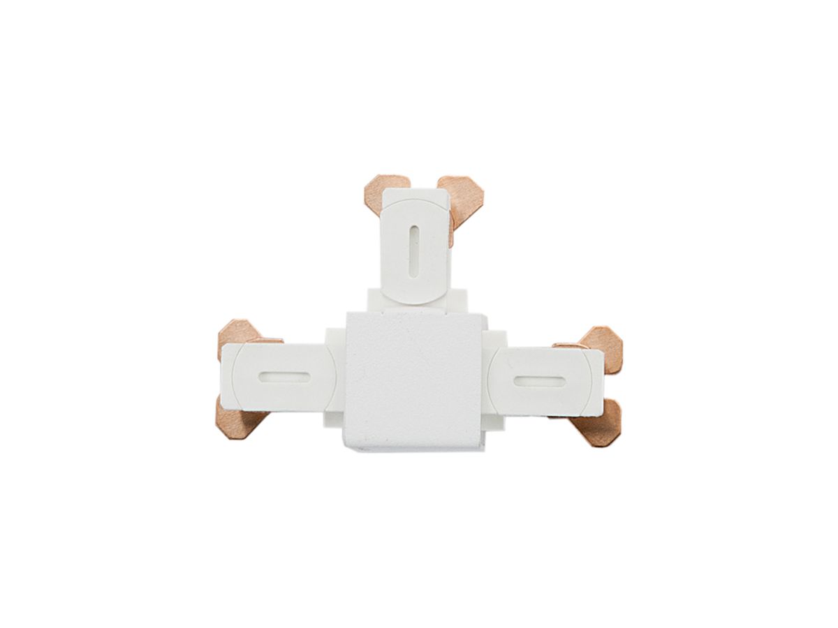 T-Verbinder SG Zip 1Ph weiss 62×42mm