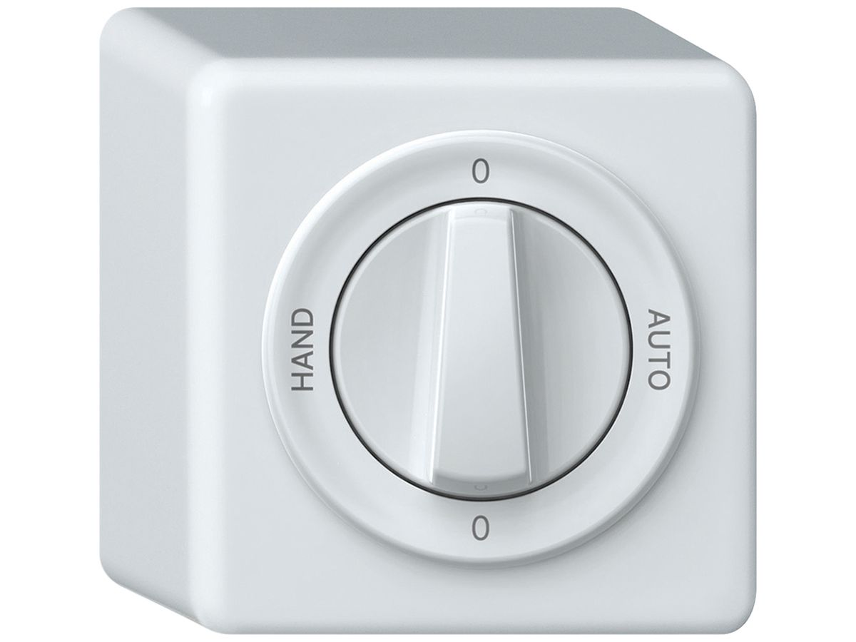 AP-Drehschalter origin Umschalter 2/1L 16A 250V 0-AUTO-0-HAND 88×88×54mm weiss