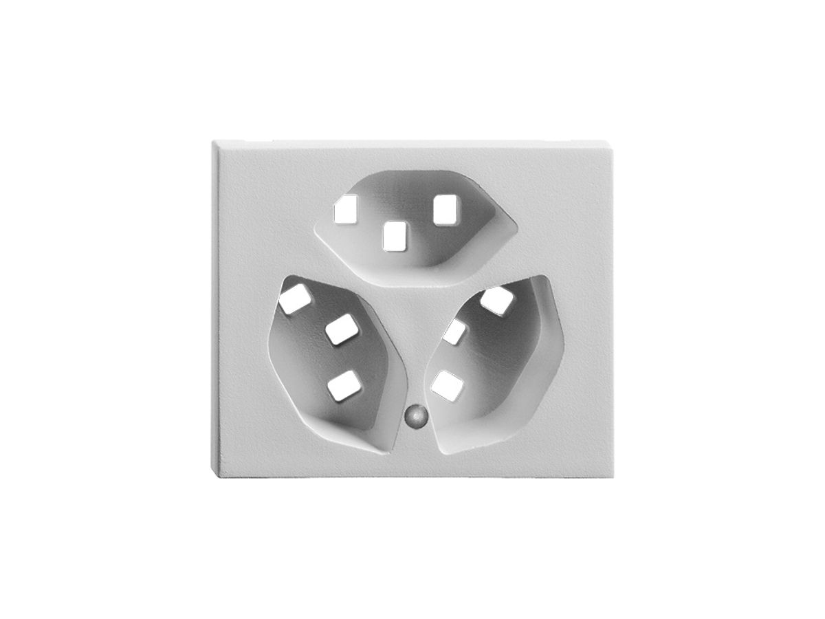 EB-Abdeckset FH FLF 3×T23 weiss beleuchtet