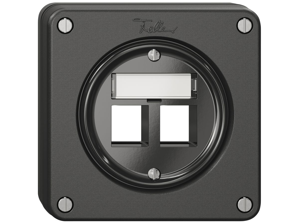 UP-Montageset NEVO Keystone SNAPFIX® für 2 Buchsen 87×87mm sz