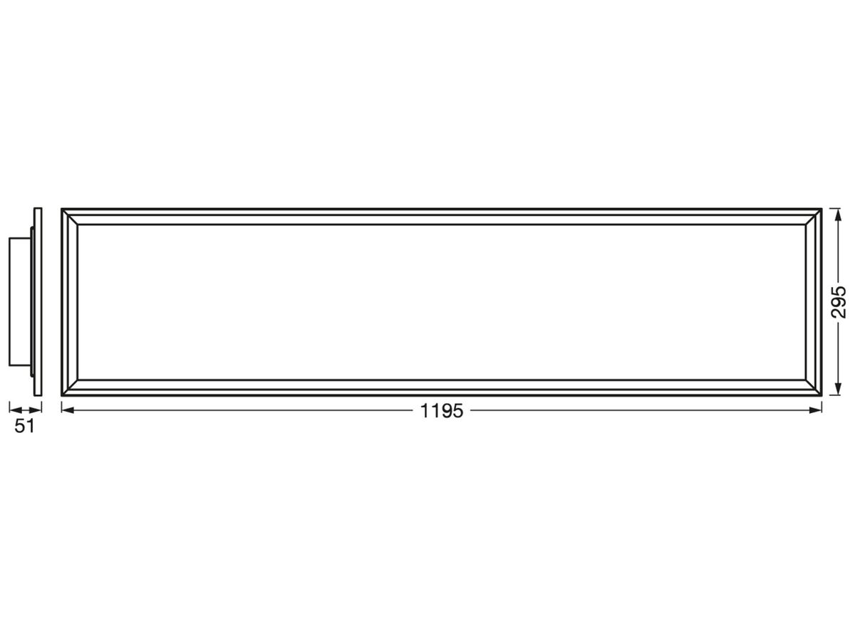 LED-Deckenleuchte LEDVANCE SMART+ PLANON RGBW 36W 2800lm 2700…6500K 1200×300 ws