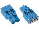Stecker WAGO 2L 0.5…4mm² blau Codierung I 25A 250V ohne Zugentlastungsgehäuse