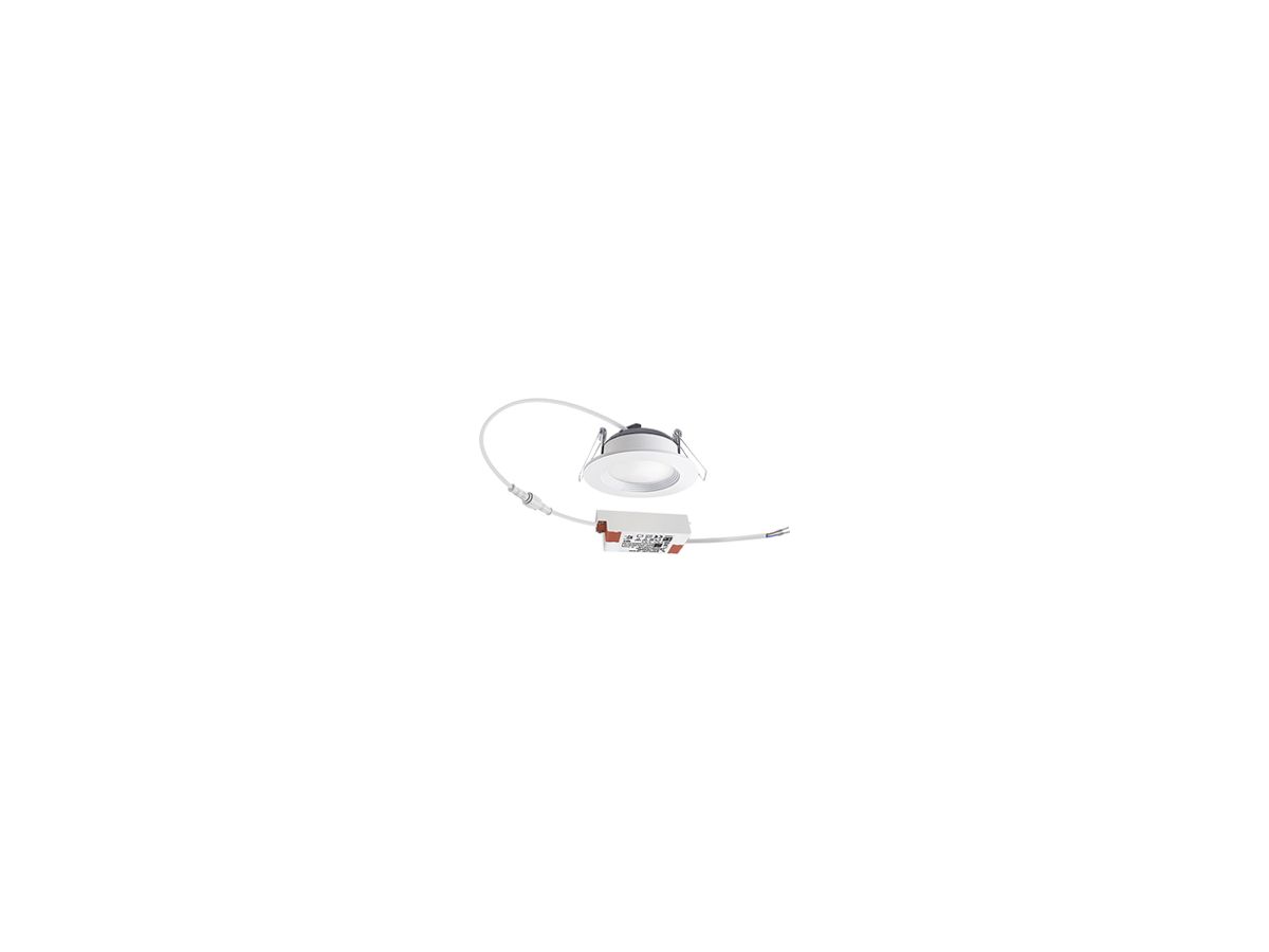 LED-Downlight ESYLUX ELSA-2 Ø98 ON/OFF 5W 3000K, 500lm, weiss