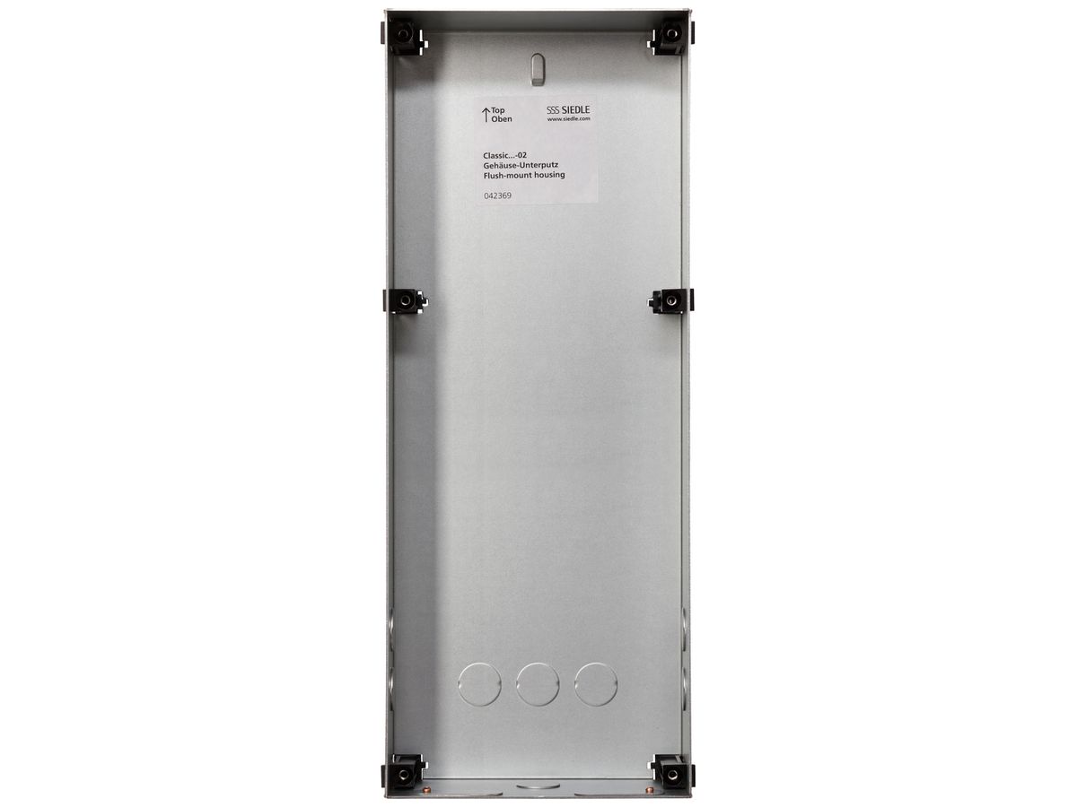 EB-Gehäuse Siedle Classic 1× 154×388×65mm silber