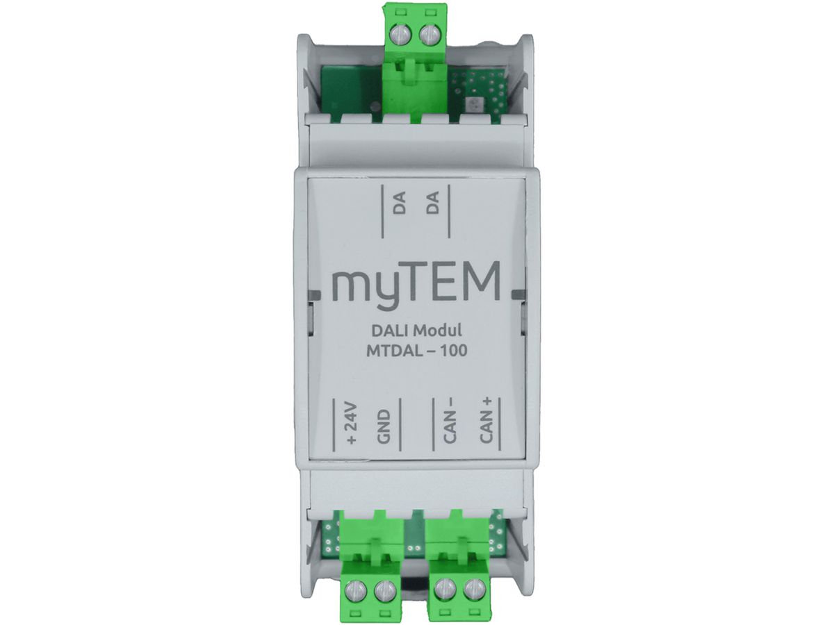 REG-DALI-Schnittstelle myTEM MTDAL-100 24VDC für ≤64 Teilnehmer CAN