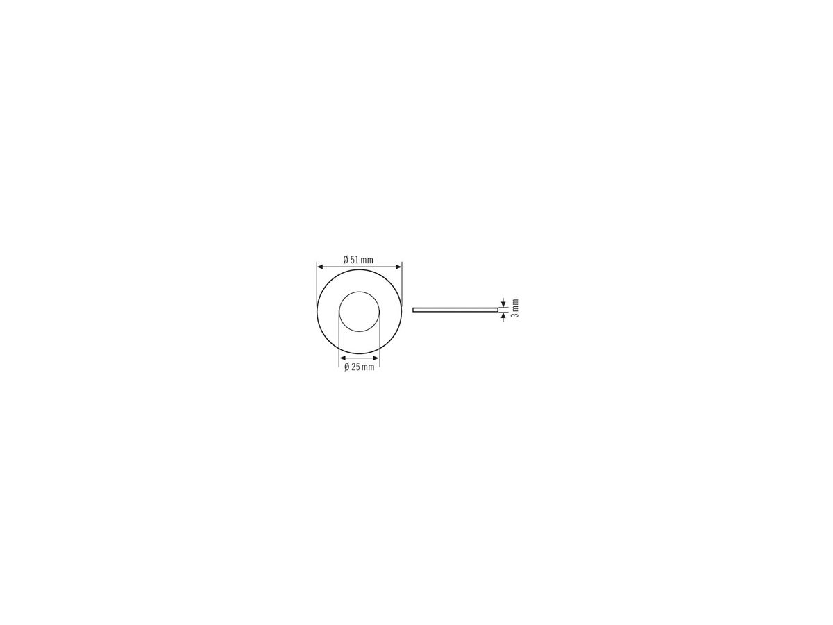 Adapter für Spot 51/25 ESYLUX Opal matt