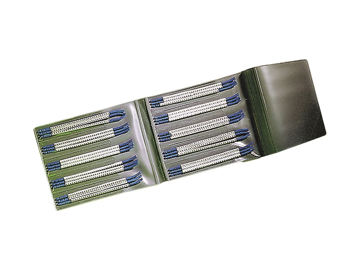 Schnapptüllen-Set Plica STD, für 6…12mm² Ø4.5…6mm Aufdruck: '0…9', weiss