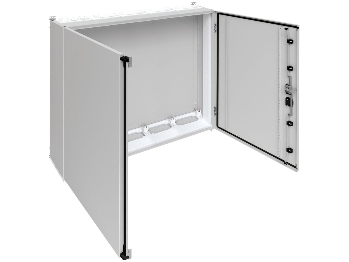 Wandschrank Hager univers mit Volltür SK I IP55 1250×1300×275mm RAL 7035