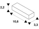 LED-Betriebsgerät SLV 3…60W 12V 260…5000mA DIM 106×33×22mm