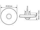 UP-Präsenzmelder ESYLUX PD 360/8 Slave, weiss