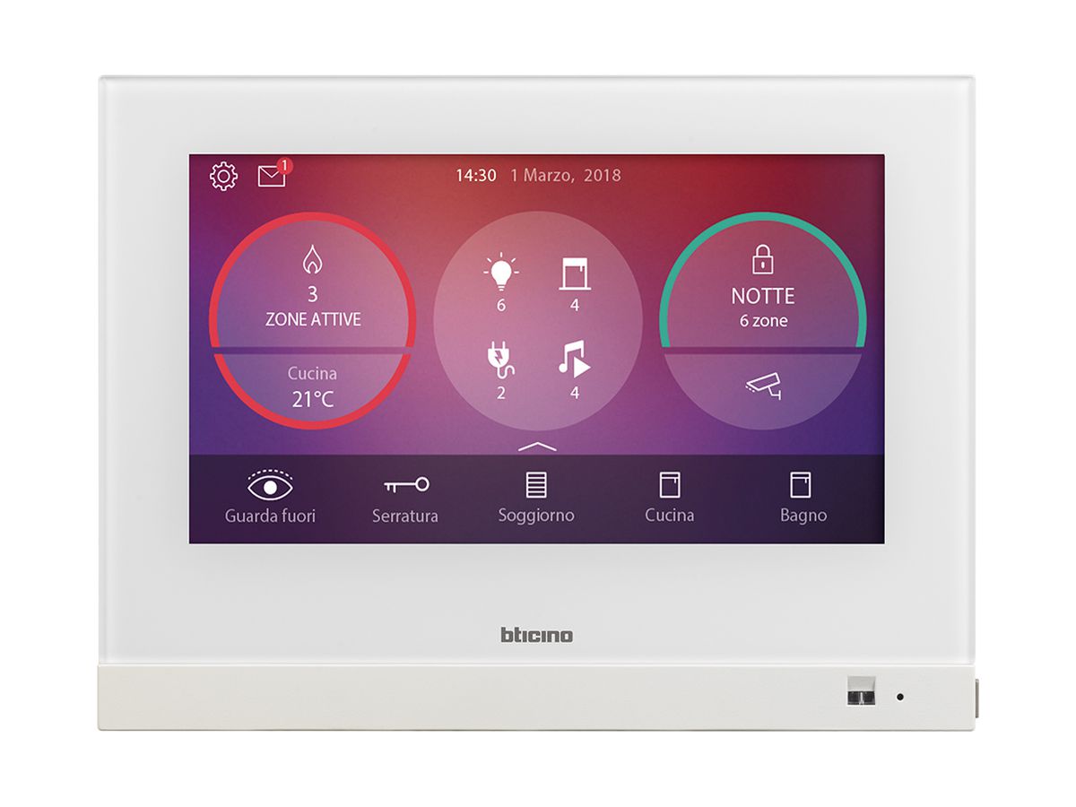 Video-Hometouch Legrand MyHOME, Bildschirm 178mm (7“) weiss