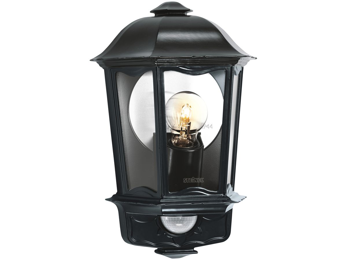 Wandleuchte Steinel L 190 S PIR E27 100W IP44 schwarz