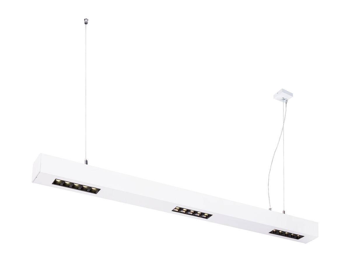 LED-Pendelleuchte SLV Q-LINE PD BAP 45W 4000K 2300lm 1000×60×60  30° weiss