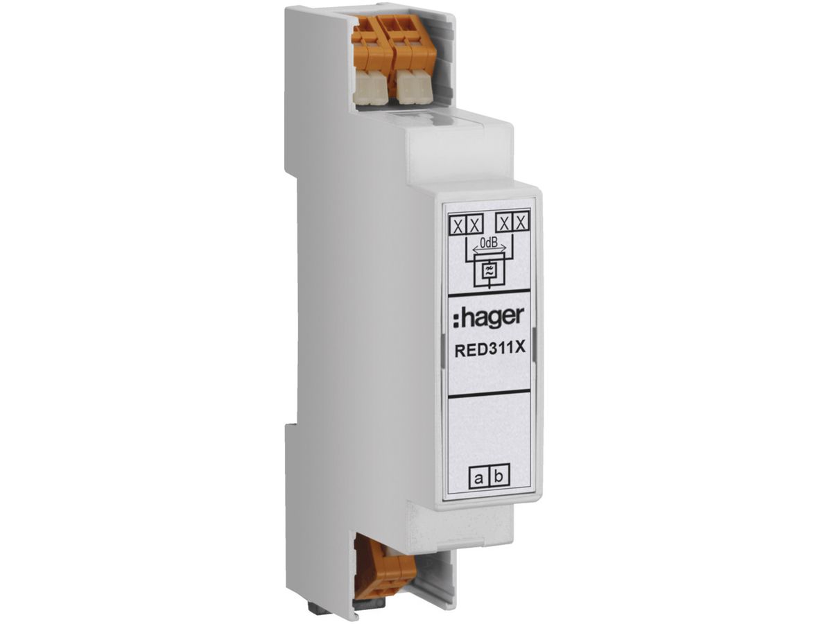 REG-Audio-Auskoppler Hager 2-Draht, für Türsprechanlage