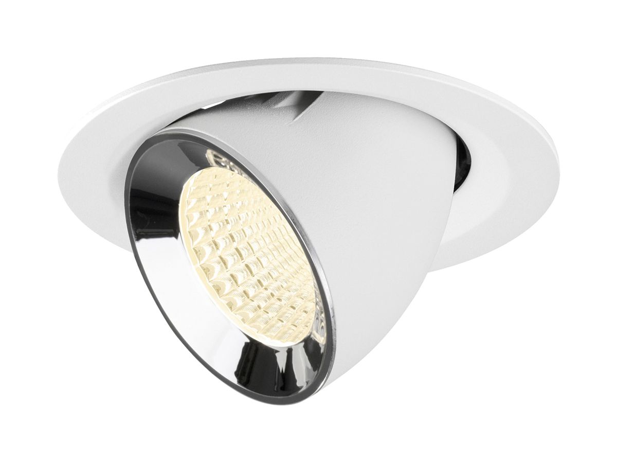 LED-Downlight SLV NUMINOS GIMBLE M 12W 1900lm 4000K WB DALI Ø120 ws/cr