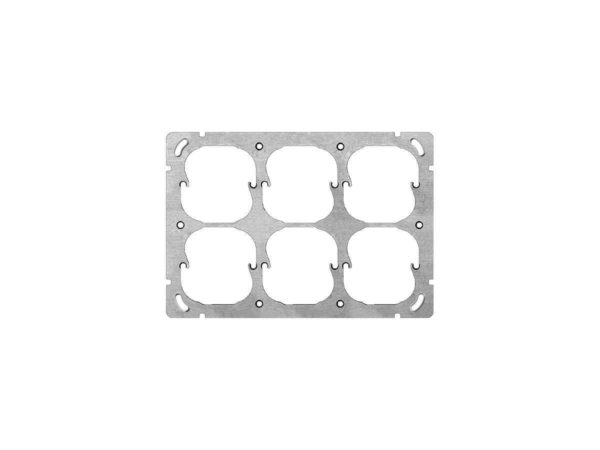 UP-Befestigungsplatte FH 2×3 6×52mm