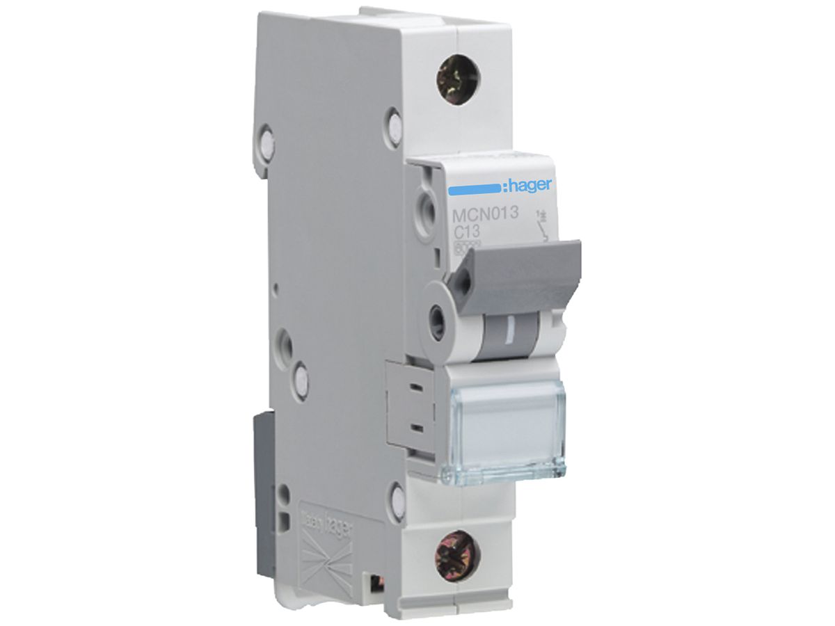 Leitungsschutzschalter Hager MCB 1P 230V Typ C 13A Icn 6kA 1TE