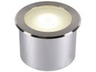 EB-LED-Bodenleuchte SLV DASAR FLAT 120 EL 7W 520lm 3000K rund Edelstahl IP65