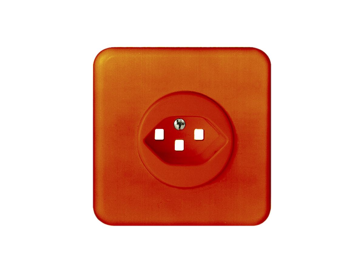 UP-Frontset FH 1×T23 orange, für Steckdose mit Steckklemmen