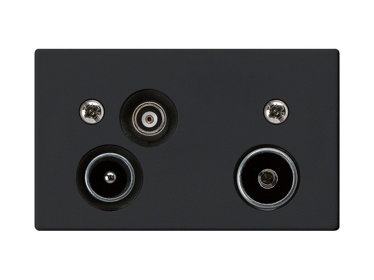 EB-Antennendose R-TV-Daten HA FLF 2GHz 11dB schwarz