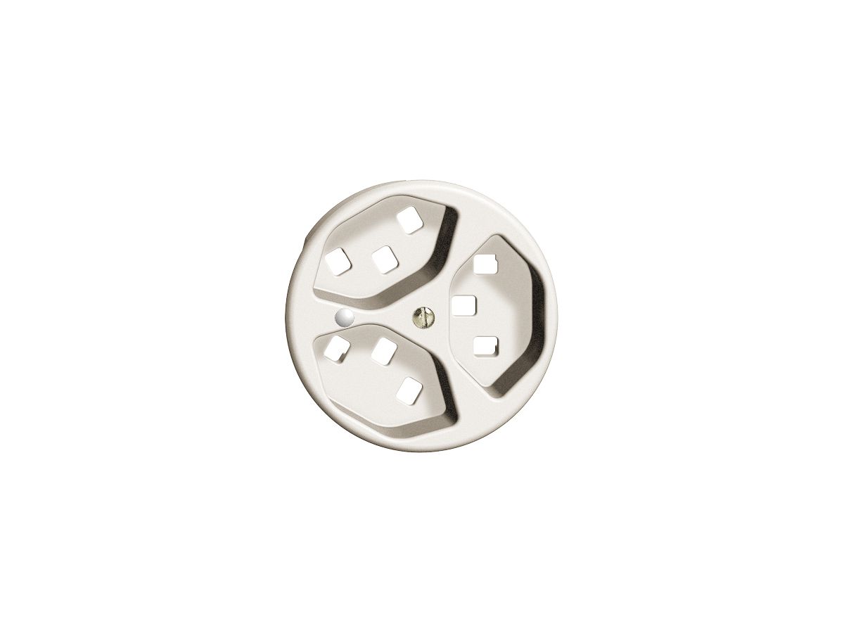 Frontscheibe FH 3×T23 weiss Ø58mm mit Linse