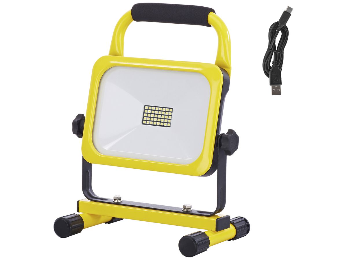 LED-Akku-Strahler WORKLIGHT 20W Akku 3.7V 6600mAh 2000lm 6500K