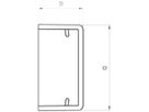 Abschlussplatte Bettermann zu Installationskanal WDK reinweiss 10×30mm