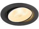 EB-LED-Spot SLV NUMINOS MOVE L 17W 2500lm 3000K MB DALI DIM Ø160×93mm sz/ws