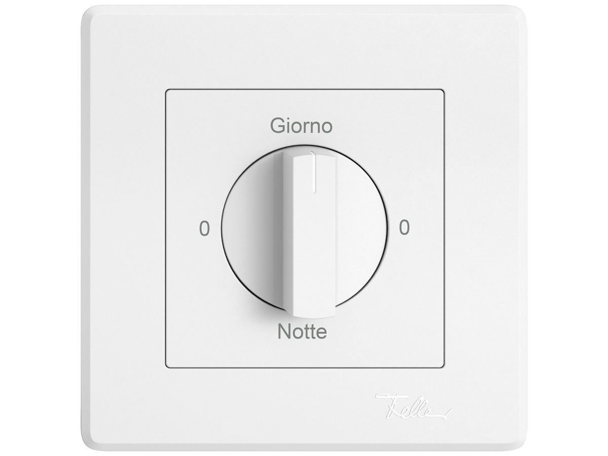 UP-Montageset EDIZIO.liv SNAPFIX® f.Drehschalter m.Griff 0-Giorno-0-Notte ws