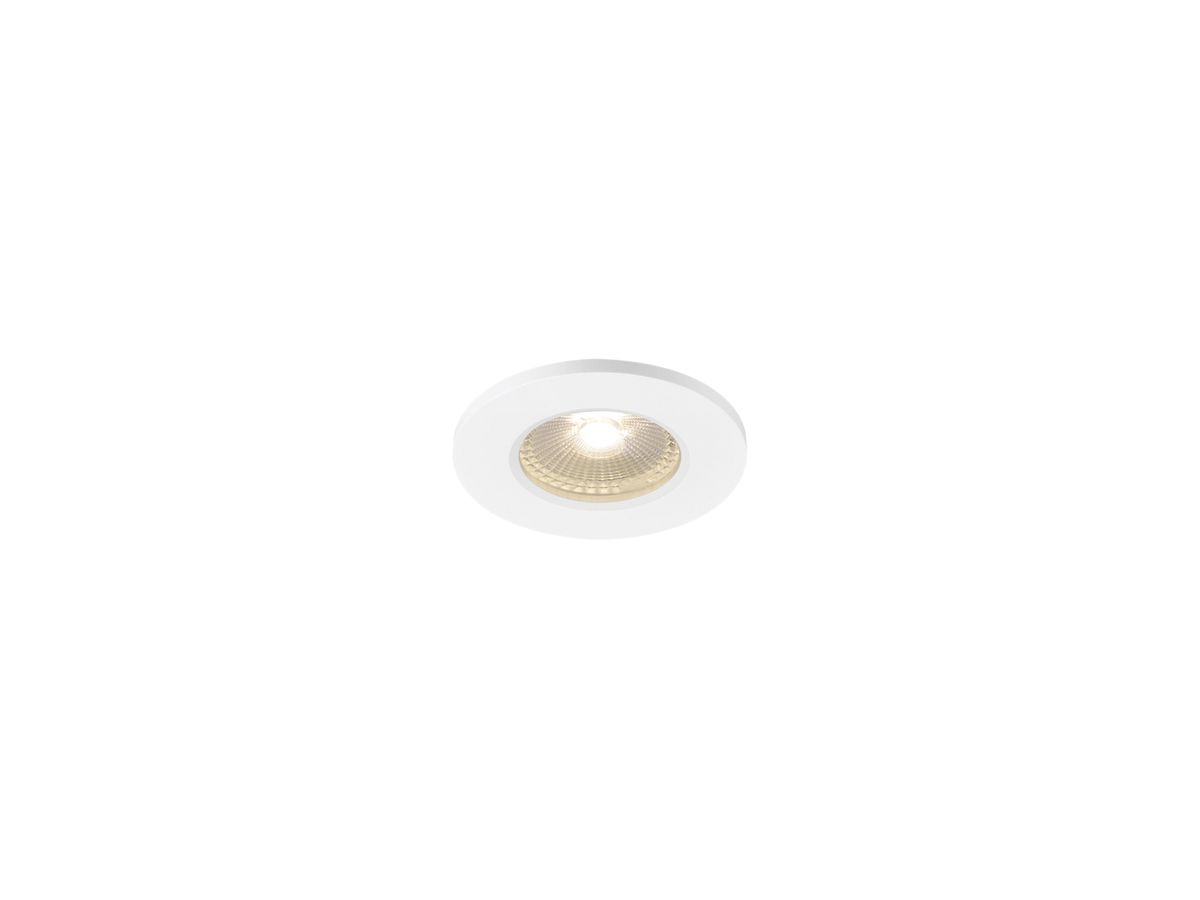 EB-LED-Deckenleuchte KAMUELA ECO, 6.5W 3000K dimmbar 38° IP65 weiss