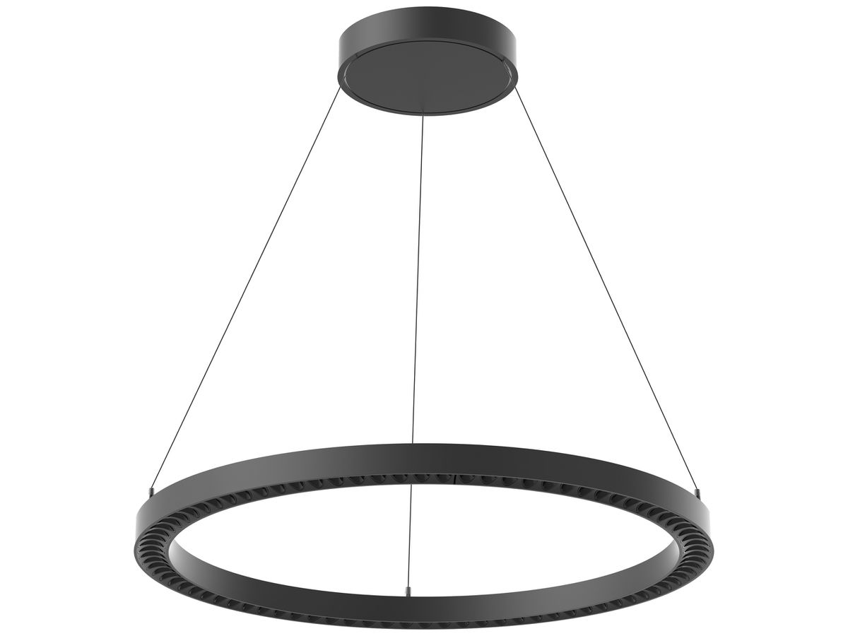 LED-Pendelleuchte DOTLUX AURA 60W 9000lm 4000K DALI Ø655mm schwarz