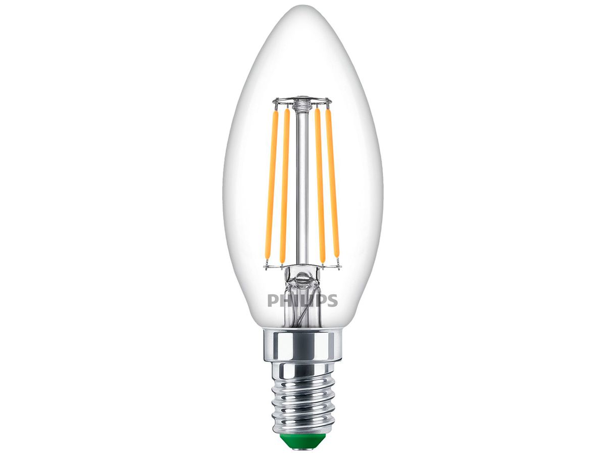 LED-Lampe Philips MASTER E14 2.3W 485lm 2700K B35 klar 300° Ø35×97mm