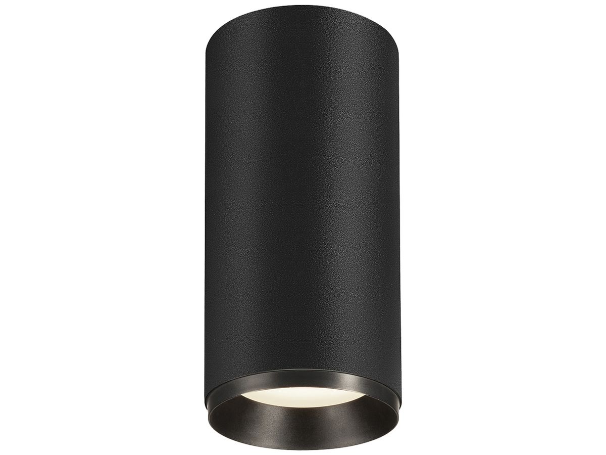 LED-Deckenleuchte SLV NUMINOS L PHASE 28W 2675lm 4000K 24° Ø100×213mm schwarz