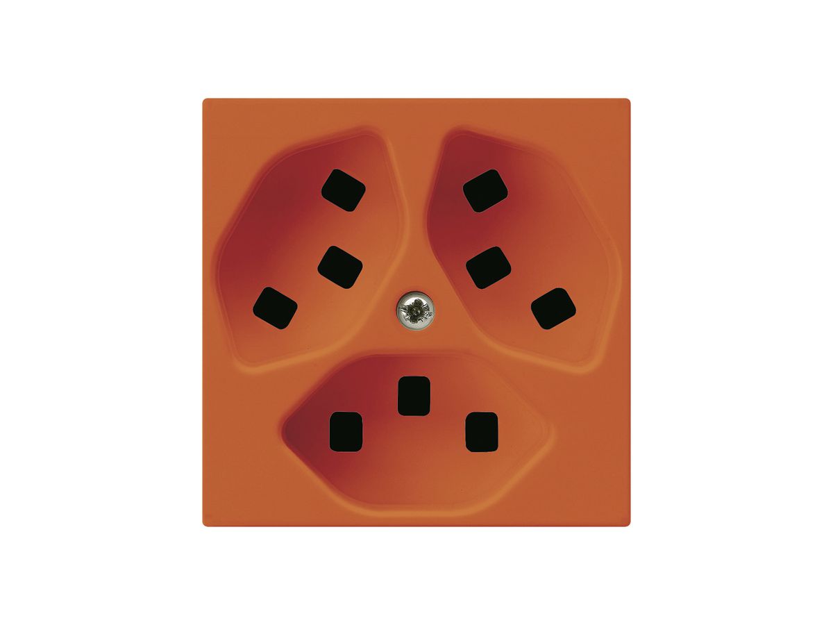 Steckdose Hager kallysto 3×T23 A orange