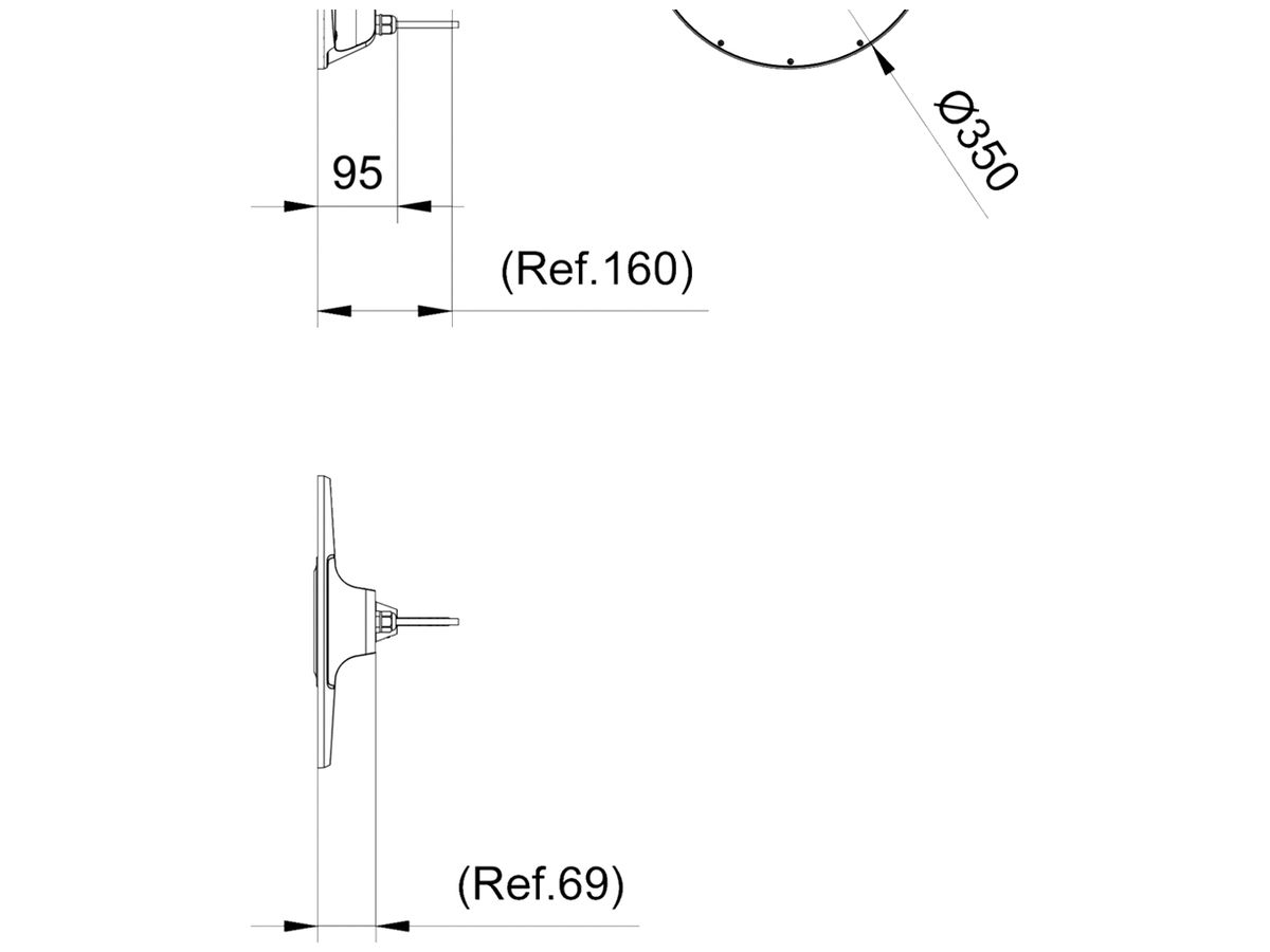 LED-Hallenstrahler Philips CoreLine 78W 15000lm 4000K IP66 VWB Ø350 grau