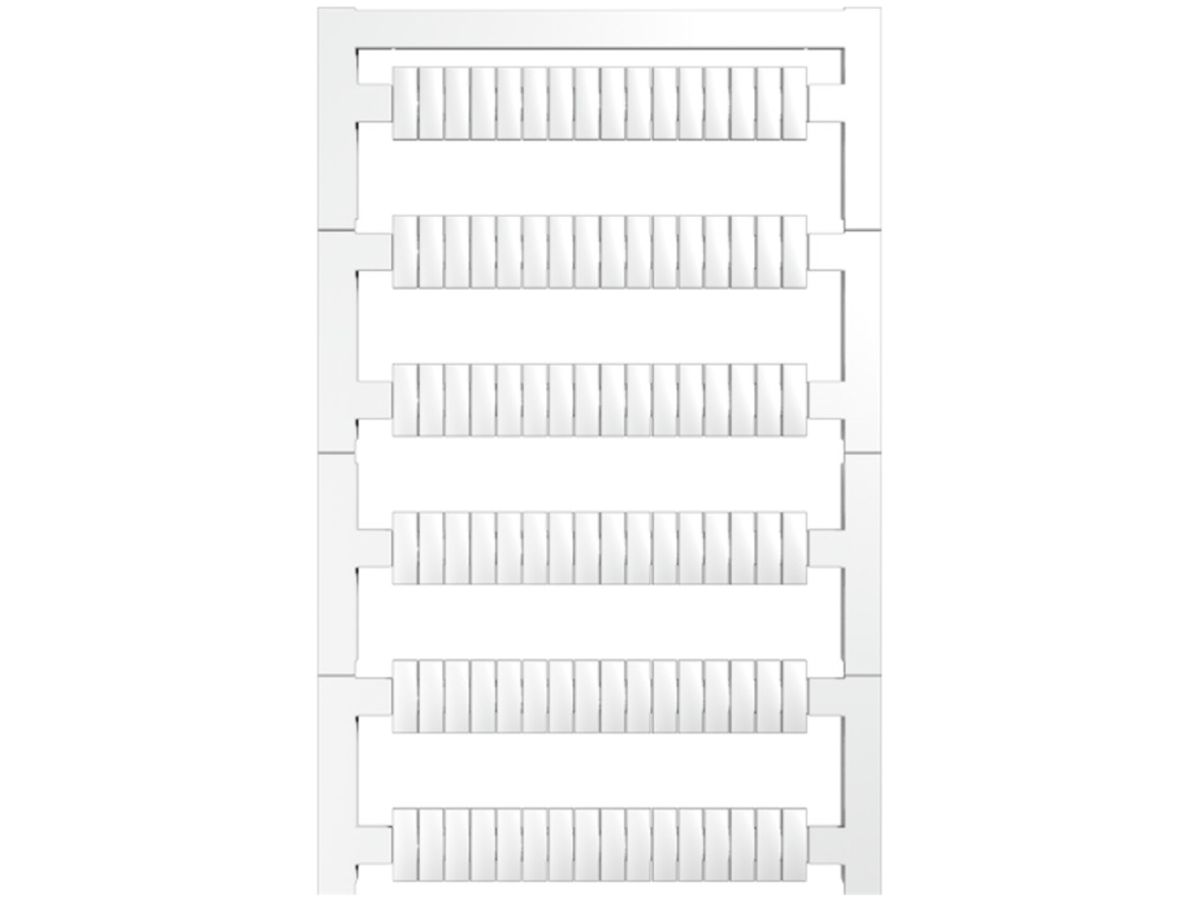 Klemmenmarkierer Weidmüller MultiCard WS 10×3.5mm Raster 3.5mm PA66 weiss