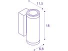 LED-Wandleuchte SLV ENOLA ROUND UP/DOWN S 7W 640lm 3000/4000K IP65 anthrazit
