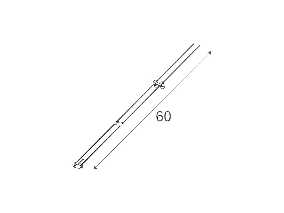 Seilleuchte SLV für TENSEO, GX5.3 35W IP20 chrom