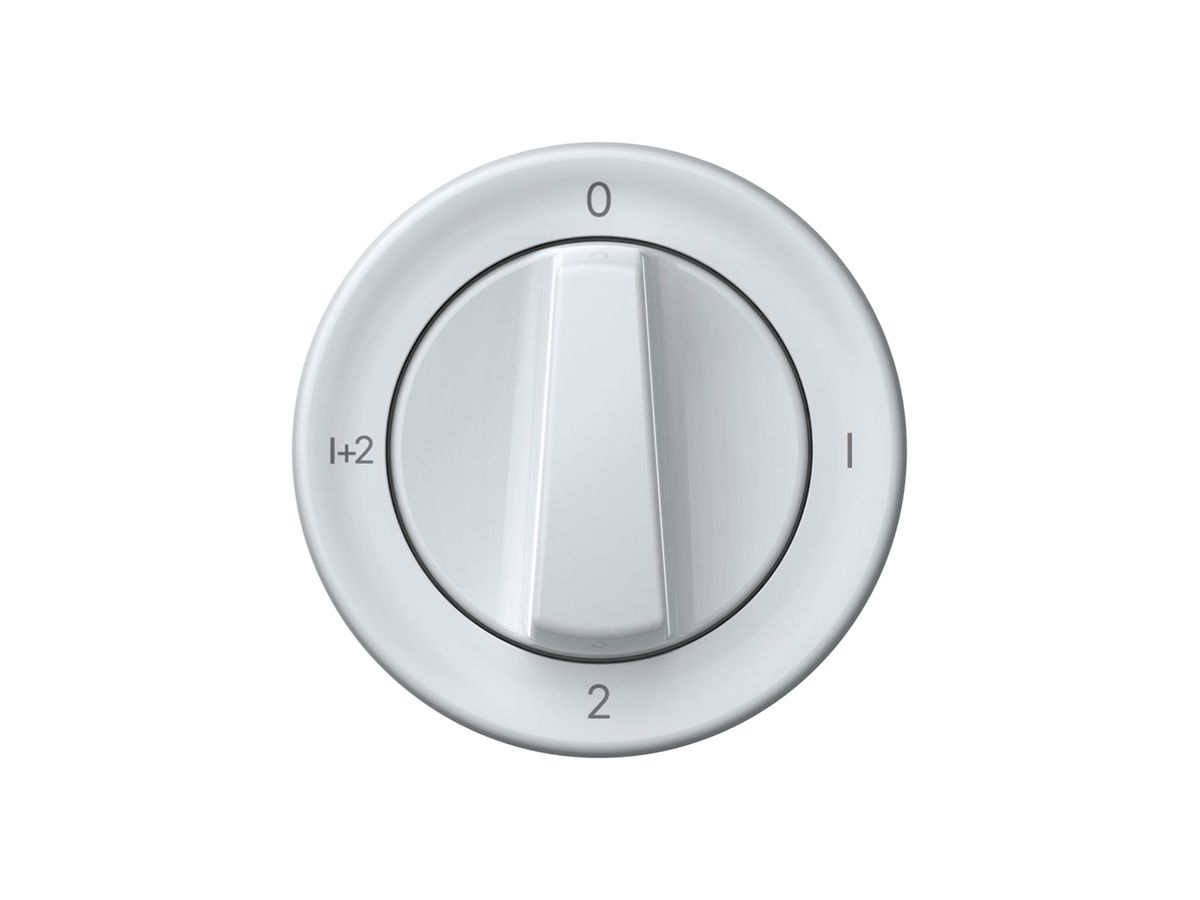 Drehschalter origin Serienschalter 1/1L 16A 250V 0-1-2-1+2 60×60mm weiss