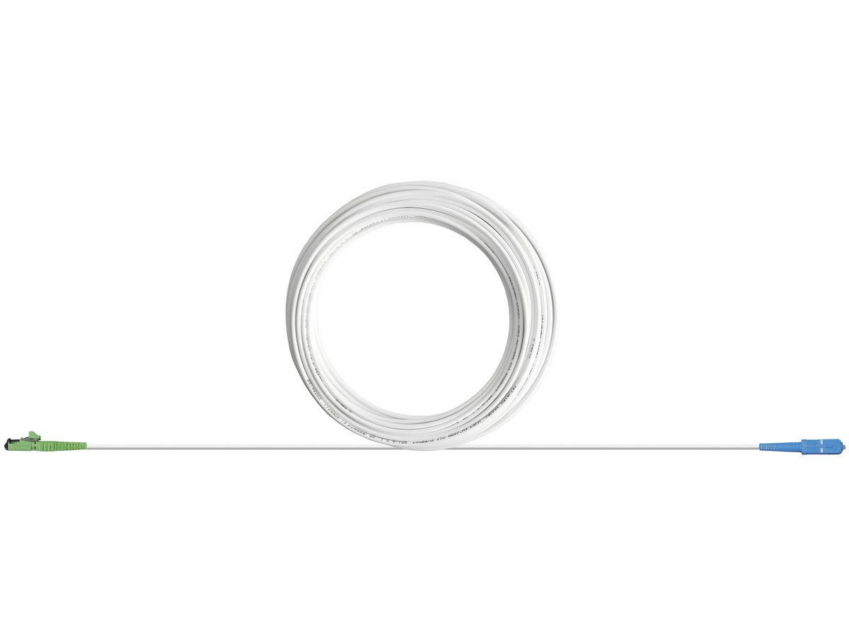 LWL-FTTH-Anschlusskabel F-3000 LC/APC-SC/PC 60m