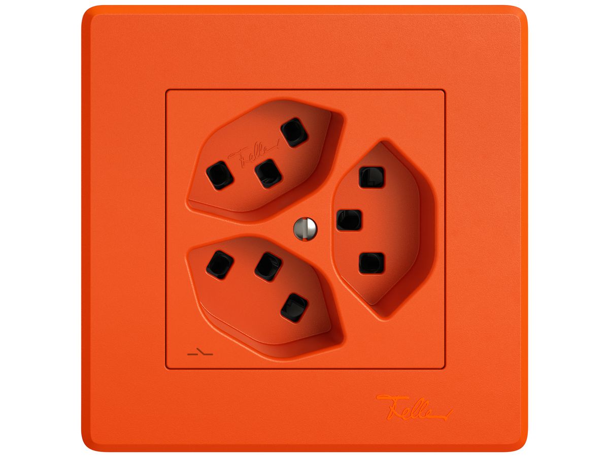 UP-Steckdose EDIZIO.liv SNAPFIX® 3×T23 1×S or
