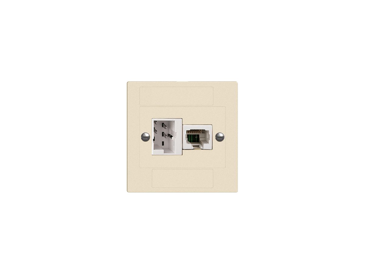 UP-Dose xDSL RJ45/TT83 crema, ITplus EDIZIOdue mit Filter